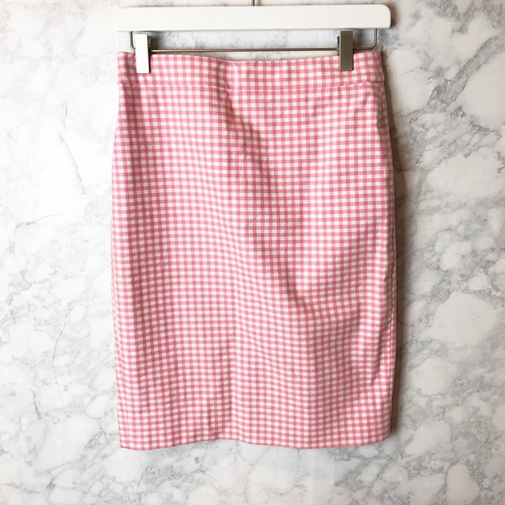 J.Crew Gingham No. 2 Pencil Skirt